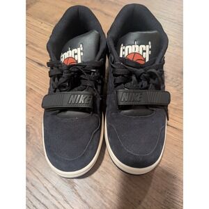 Nike Air Force 1 Low Strap Black Suede Men's US 9 FN6594-002